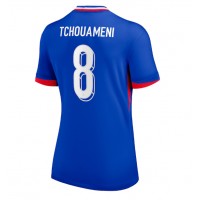 Camisa de time de futebol França Aurelien Tchouameni #8 Replicas 1º Equipamento Feminina Europeu 2024 Manga Curta